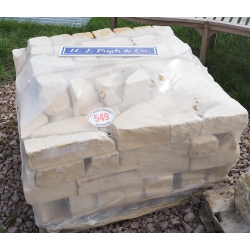 549 - Pallet of Cotswold bricks