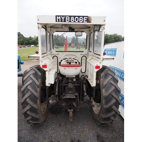 1699 - David Brown 880 tractor with cab. Runs 1967. Reg. MYB 806E. V5 and key in office