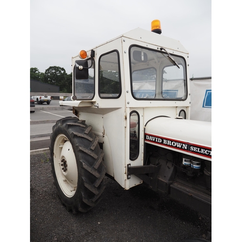 1699 - David Brown 880 tractor with cab. Runs 1967. Reg. MYB 806E. V5 and key in office