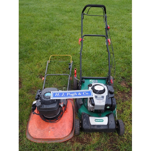 73 - Qualcast mower and Flymo