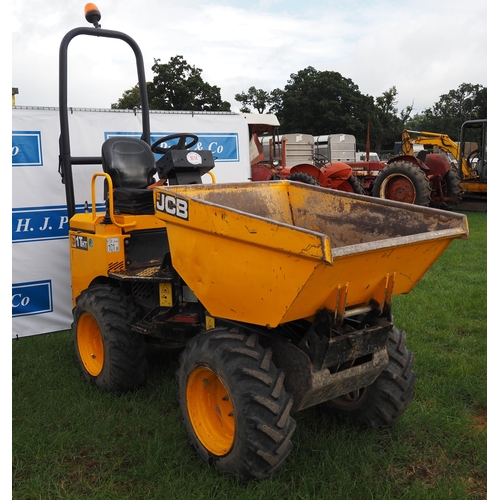 1614 - JCB 1 ton HT dumper, 1260 hours 2017. Key in office