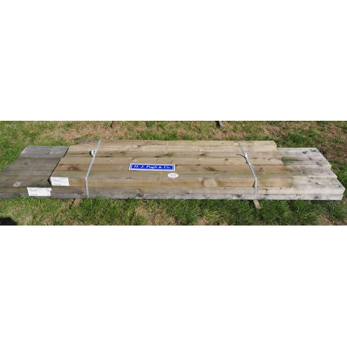 1078 - Boards 3.6m x200x75 - 8 + beams 2.4m x125x100 - 6