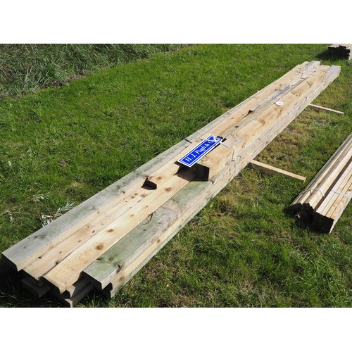 1096 - Softwood boards 4.8m x120x40 - 12 + others