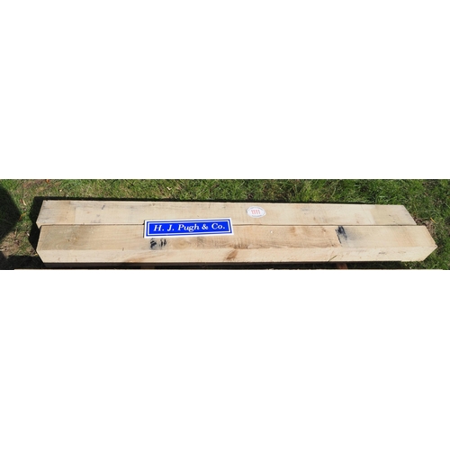 1111 - Oak beams 2.1m x150x150 - 2