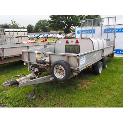 1665 - Ifor Williams LM146G dropside trailer with winch. Controls and key in office