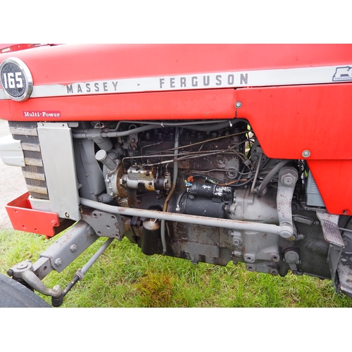 1684 - Massey Ferguson 165 multipower tractor. Reg. KOR 521L. V5 in office