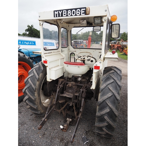 1699 - David Brown 880 tractor with cab. Runs 1967. Reg. MYB 806E. V5 and key in office