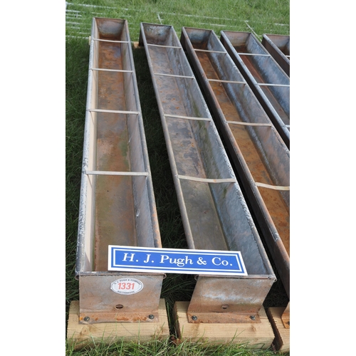 1331 - Galvanised feed troughs - 2