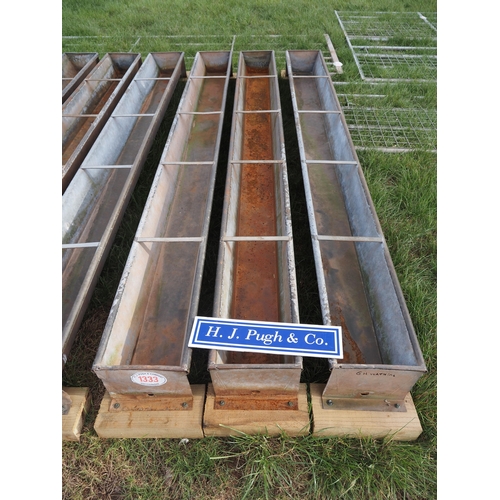 1333 - Galvanised feed troughs - 3