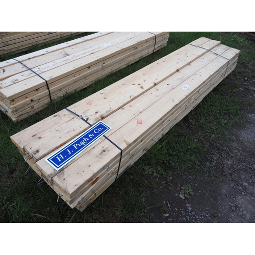 1433 - Reclaimed softwood timbers 2.9m x140x45 - 24