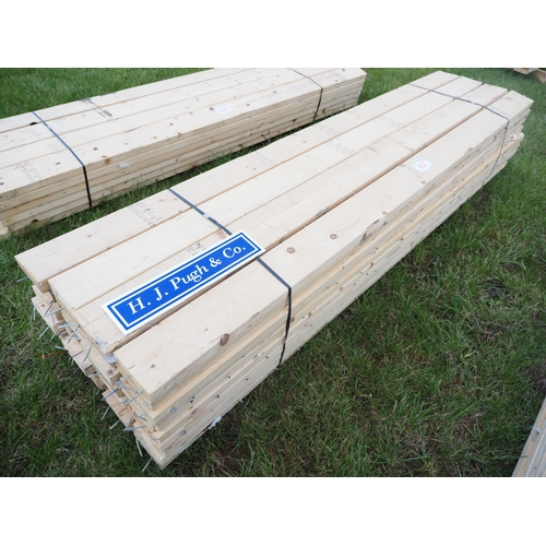 1437 - Reclaimed softwood timbers 2.6m x140x45 - 40