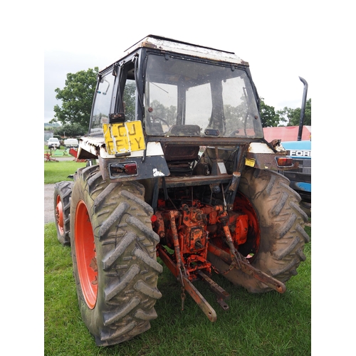 1636 - David Brown 1490 4WD tractor. Runs and drives. Reg. LCJ 664Y. V5 in office