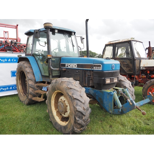 1637 - Ford 8340 Powerstar SLE tractor with front linkage and PTO.  Runs and drives.  Reg. N828 CSL. V5, ma... 