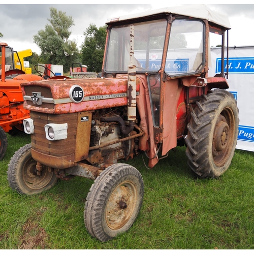 1642 - Massey Ferguson 165 tractor. Runs and drives. Barn stored for 25 years. No docs