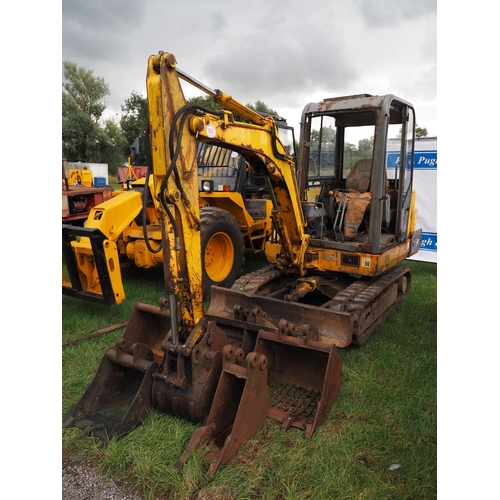 1645 - JCB 803 Mini digger. Runs and drives. Keys in office