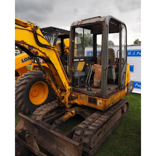 1645 - JCB 803 Mini digger. Runs and drives. Keys in office