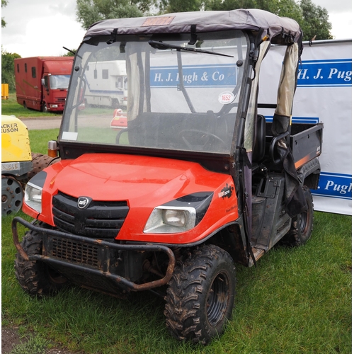 1652 - Kioti MEC 2210 4x4 utility vehicle, runs. Key in office