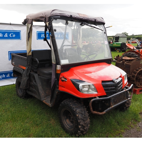 1652 - Kioti MEC 2210 4x4 utility vehicle, runs. Key in office