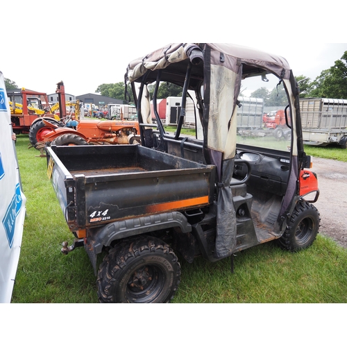 1652 - Kioti MEC 2210 4x4 utility vehicle, runs. Key in office