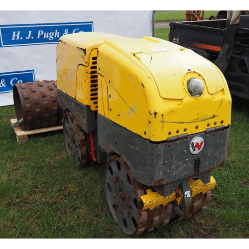 1653 - Wacker Neuson Ramex roll with remote control and drum extensions. only 300+ Hours. Control box in of... 