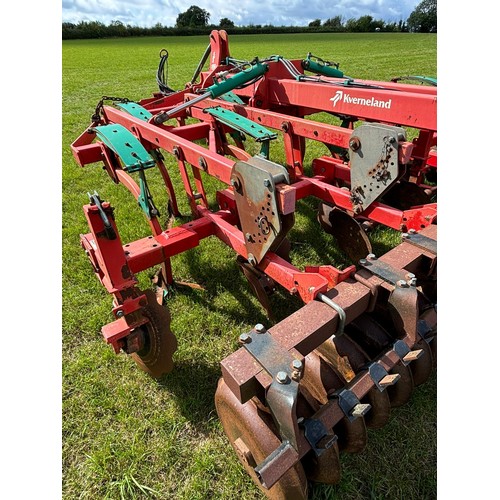 75 - Kverneland CLD cultivator, auto trip, mixing discs, d ring press, good points and wings