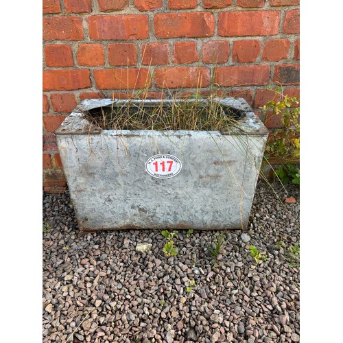 117 - Galvanised tank 24 x 15