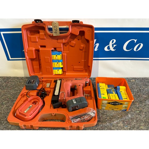 224 - Tacwise nail gun with box of nails