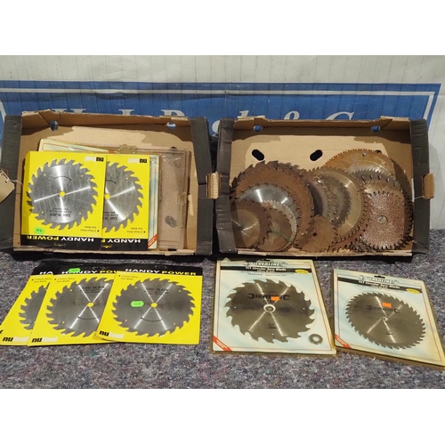 24 - Assorted circular saw blades some NOS