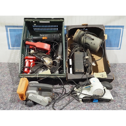 7 - Assorted power tools to include Elu