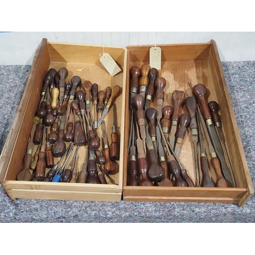 94 - Antique screwdrivers - 2 boxes