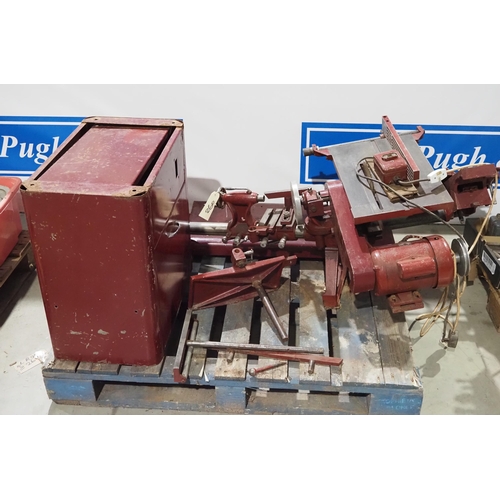 260 - Coronet Major circular saw and morticer with parts. Single phase