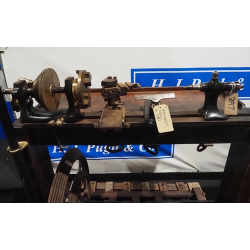 297 - Holtzapffel No.2357 ornamental treadle lathe 5