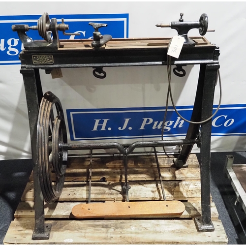 301 - F. Pratt & Co treadle lathe 34