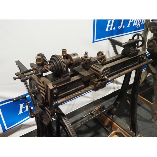 310 - Engineering treadle lathe with 36