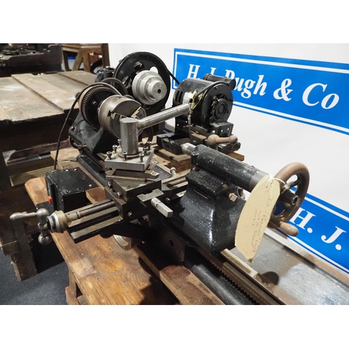 319 - Believed Barnes metal working lathe 40