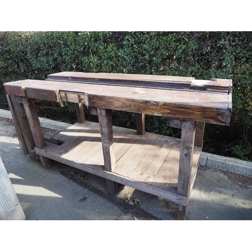 326 - Wooden work bench 79