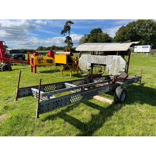 130 - Norwood Lumber Mate Mk4 mobile bandsaw 19ft bed