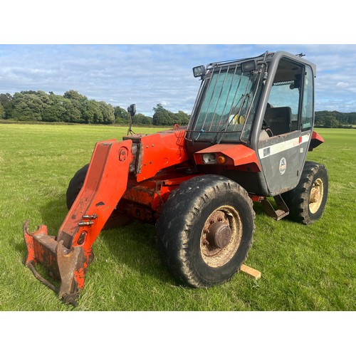 160 - Manitou MLT628. 1996. Off farm condition, runs and drives. Hydraulic compensator ram leaking. Manito... 