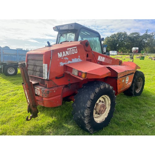 160 - Manitou MLT628. 1996. Off farm condition, runs and drives. Hydraulic compensator ram leaking. Manito... 