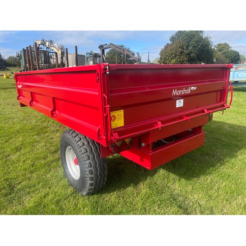 164 - Marshall 6.5 ton drop side trailer. 2022. Unused