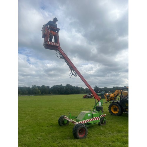 133 - Afron SA500 power platform. MEWP with chainsaw/lopper attachments, maximum working height 6.7m. Work... 