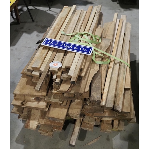 48 - Pallet of mixed oak lengths 48