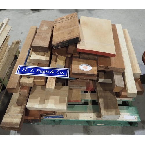 49 - Pallet of mixed hardwood 36