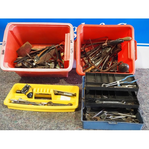 240 - Assorted hand tools and King Dick spanners