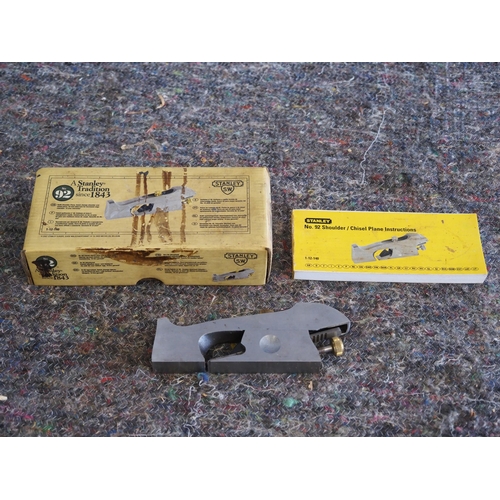 253 - Stanley No. 2 shoulder plane in box with instruction book