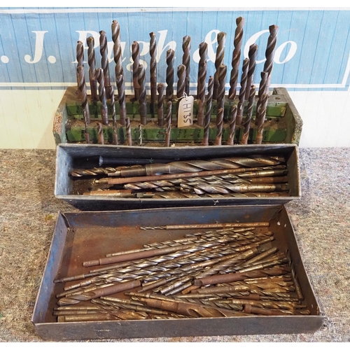 262 - Mixed morse taper drill bits