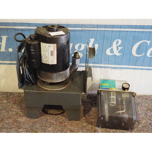 277 - Lathe coolant pump and Shaw lubrication system