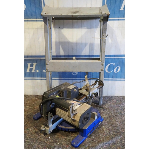 356 - Elektra Beckum chop saw on stand