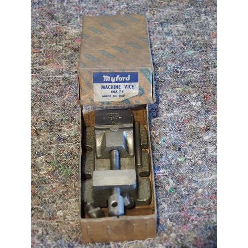 395 - Myford machine vice in box