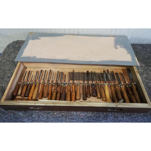 422 - Woodworking chisels and gouges to include Sorby - 28